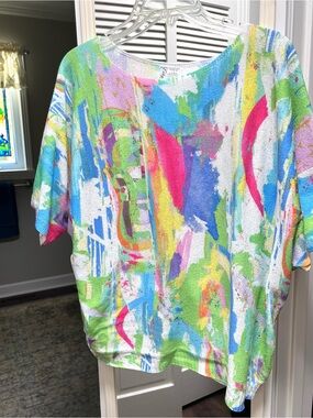 Colorful Abstract Print Kids Top